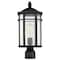 Nuvo Raiden Outdoor Post Lantern 1 Light Matte Black Finish 60/5758 - alternate 2